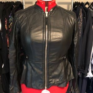 H&M Moto Jacket - Peplum & vegan leather